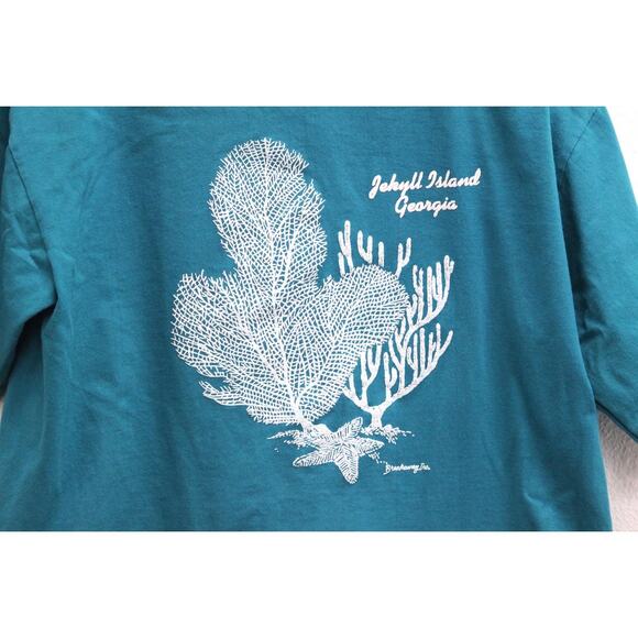 Vintage Jekyll Island Georgia Crop Top T Shirt Large - Picture 2 of 6